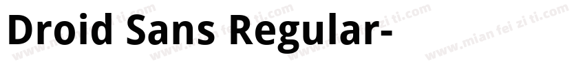Droid Sans Regular字体转换